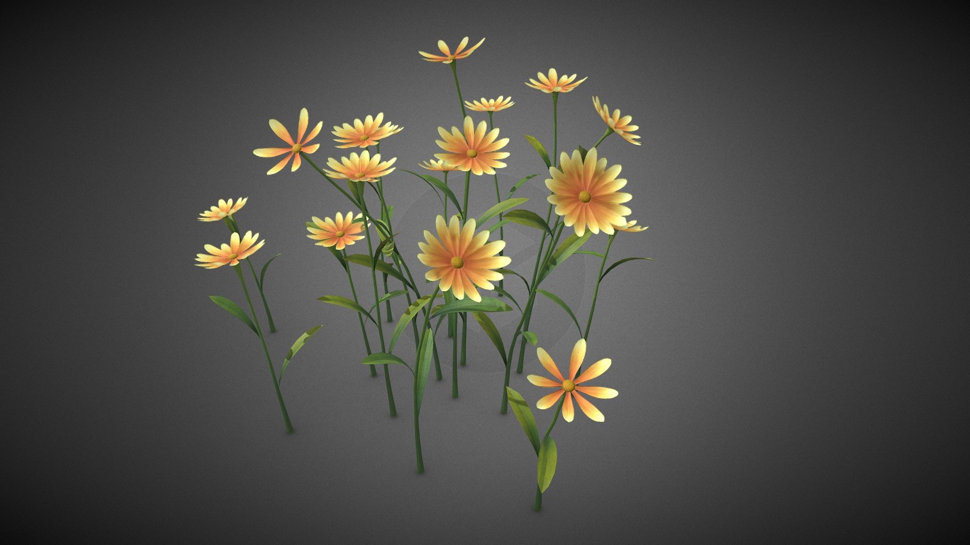 Flower plant 3d model