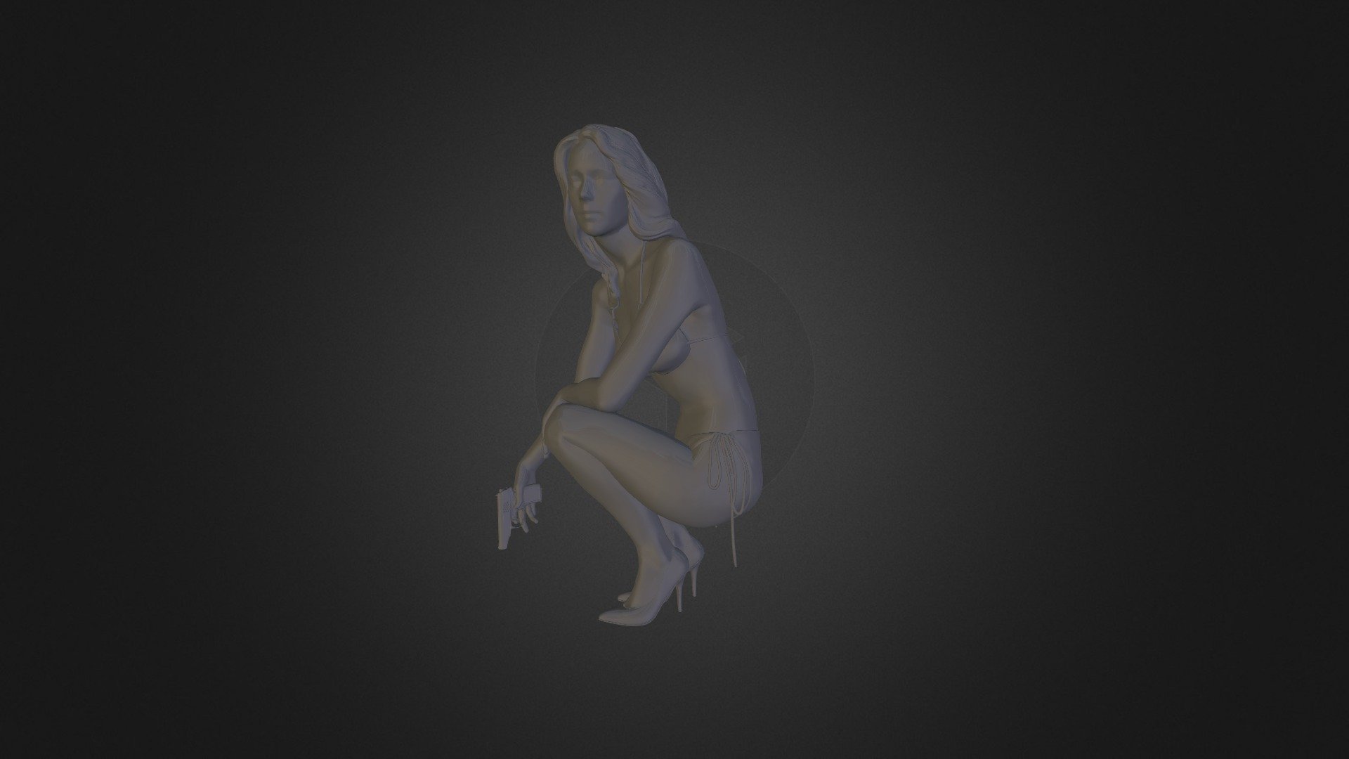 Bond Girl 3d model