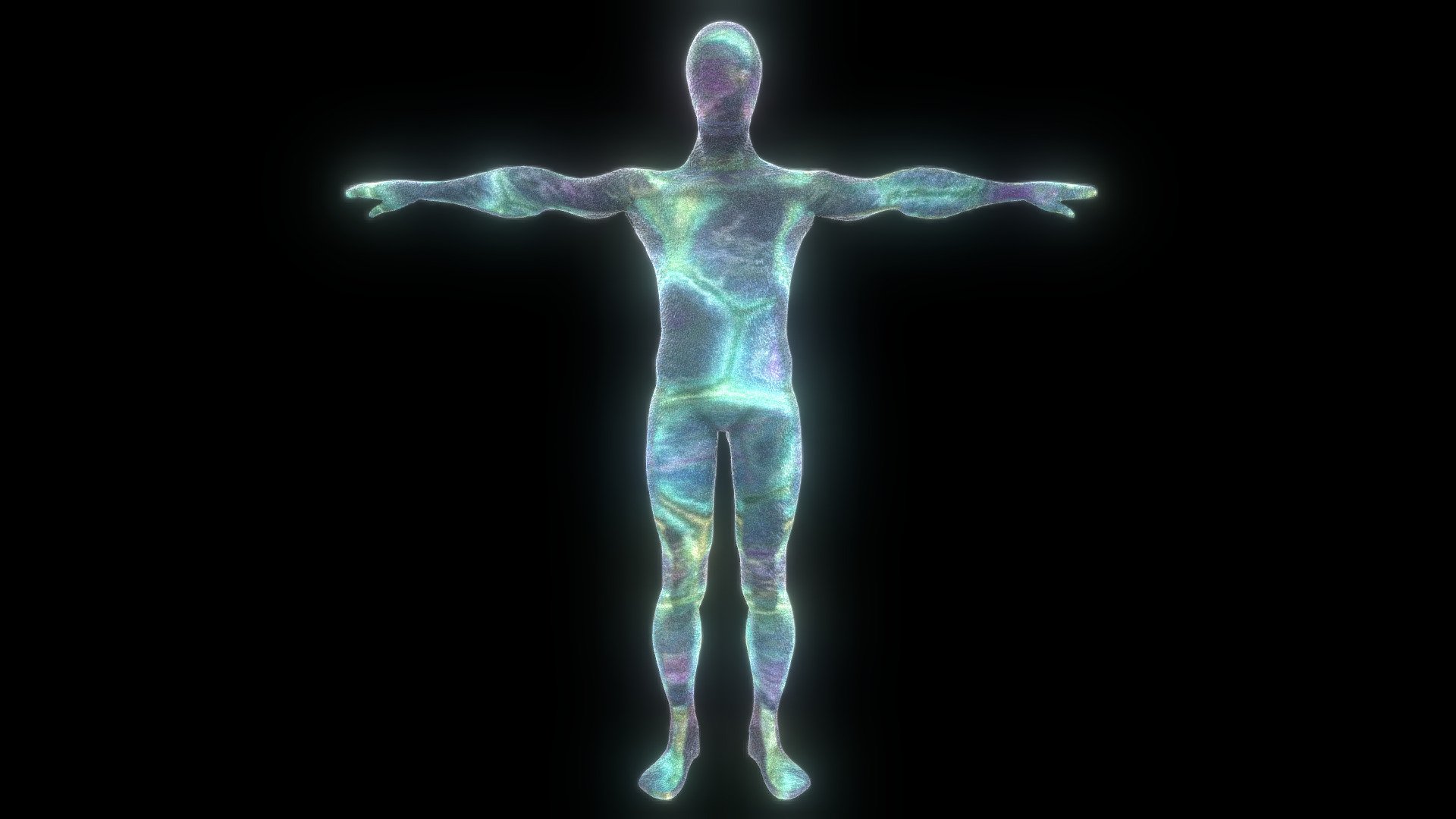 Rainbow Avatar ( Rigged ) 3d model