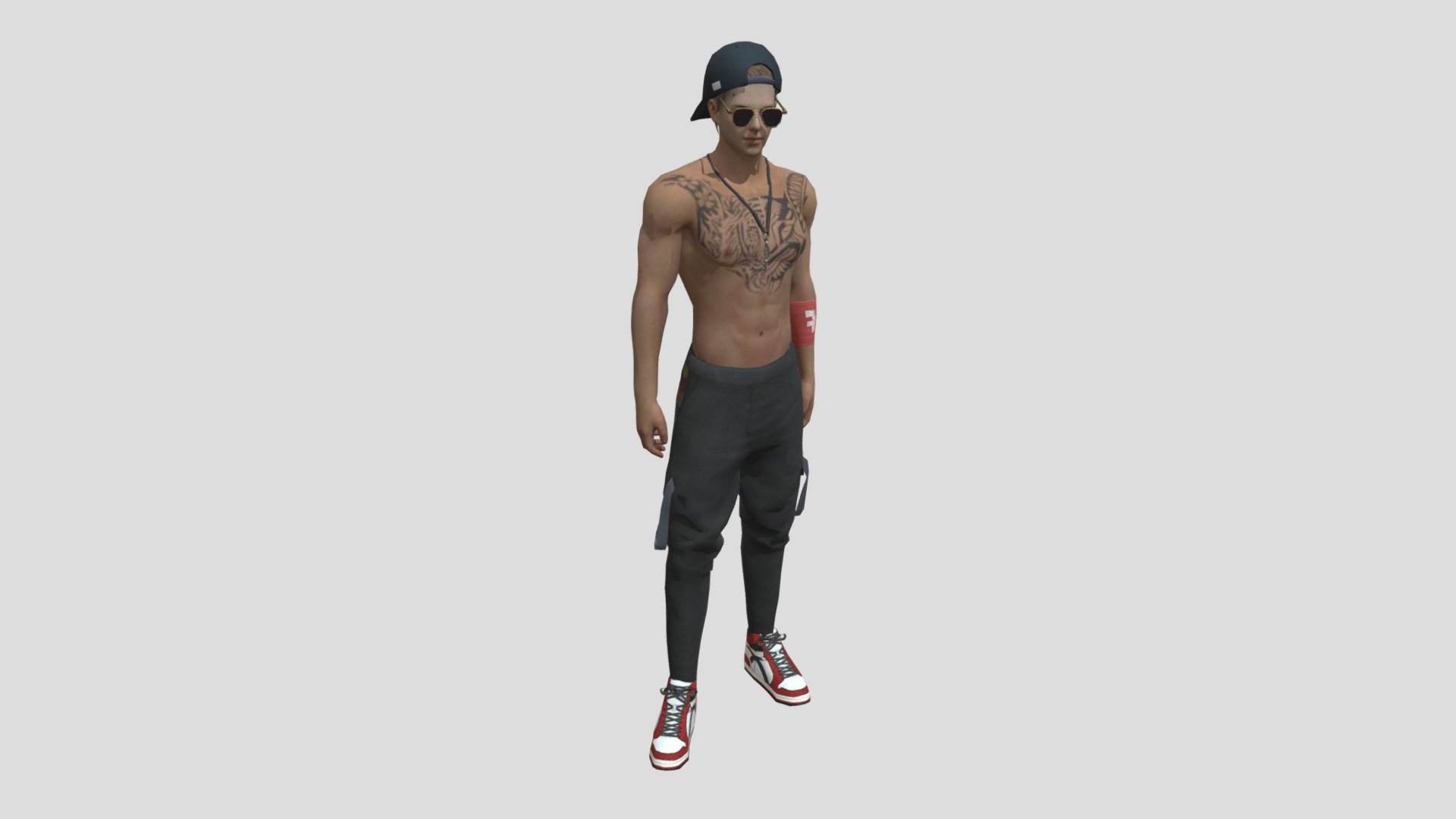 Free Fire Tatto Bundle 3d model