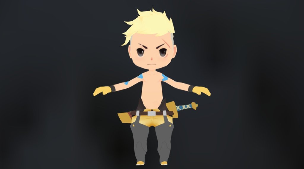 RPG Hero B 3d model