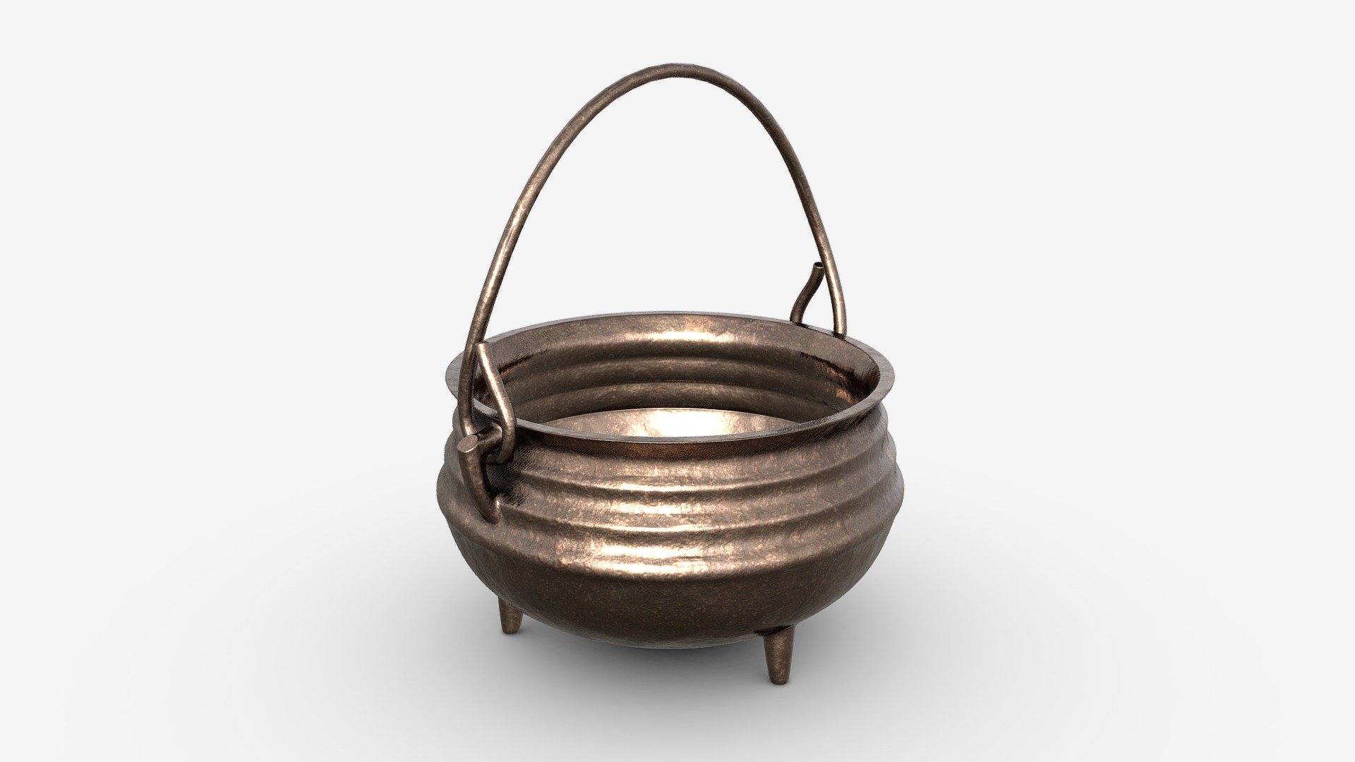 Cast Iron Cauldron 3d model