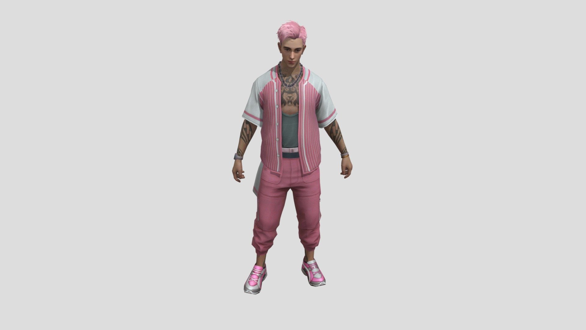 Free fire-Pink Wink 3d model