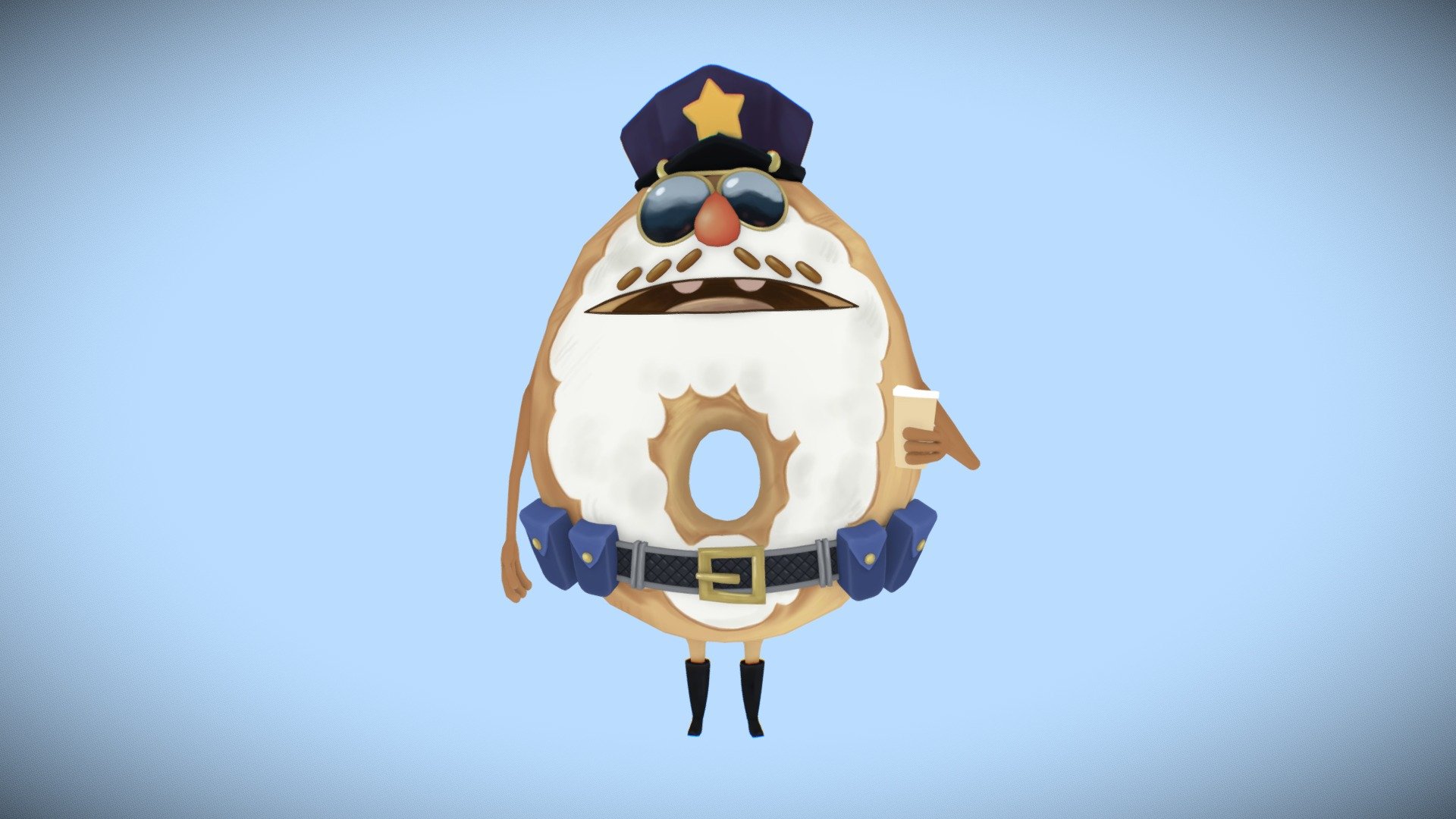 Mr Donuts 3d model