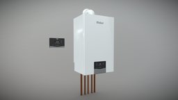 Gas boiler and Vaillant room regulator