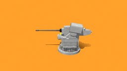 DS30M Naval Gun Low Poly