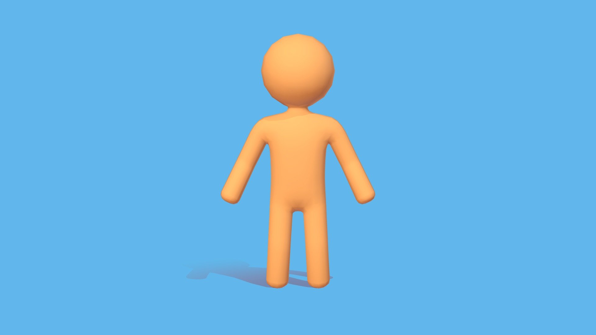 CHARACTER STICKMAN 3d model