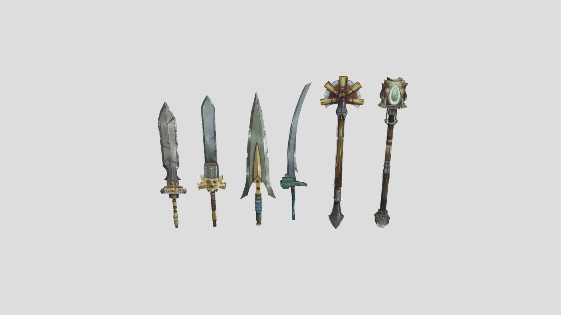 Sword Pack [Low Poly] 3d model