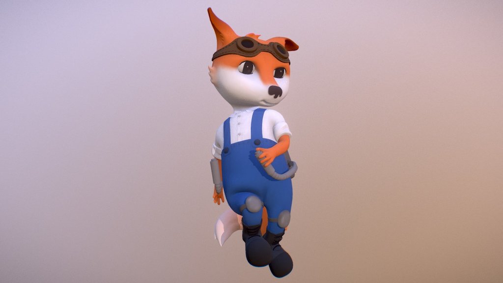 Fox 3d model