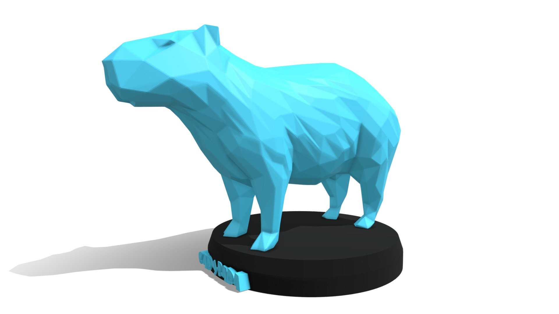 Poly Capybara 3d model