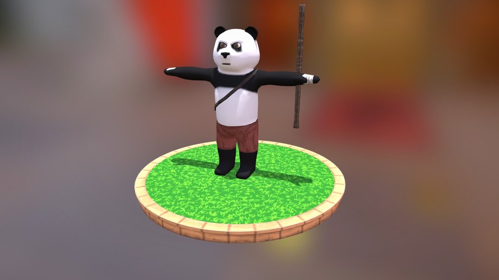 Running Panda 3d model