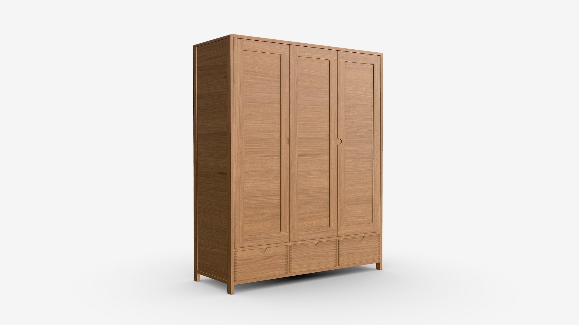 Wardrobe 3 Door Ercol Bosco 3d model