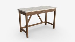 Wood Computer Writing Desk