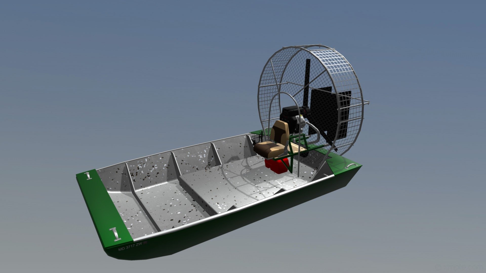 Rascal Mini Airboat 3d model