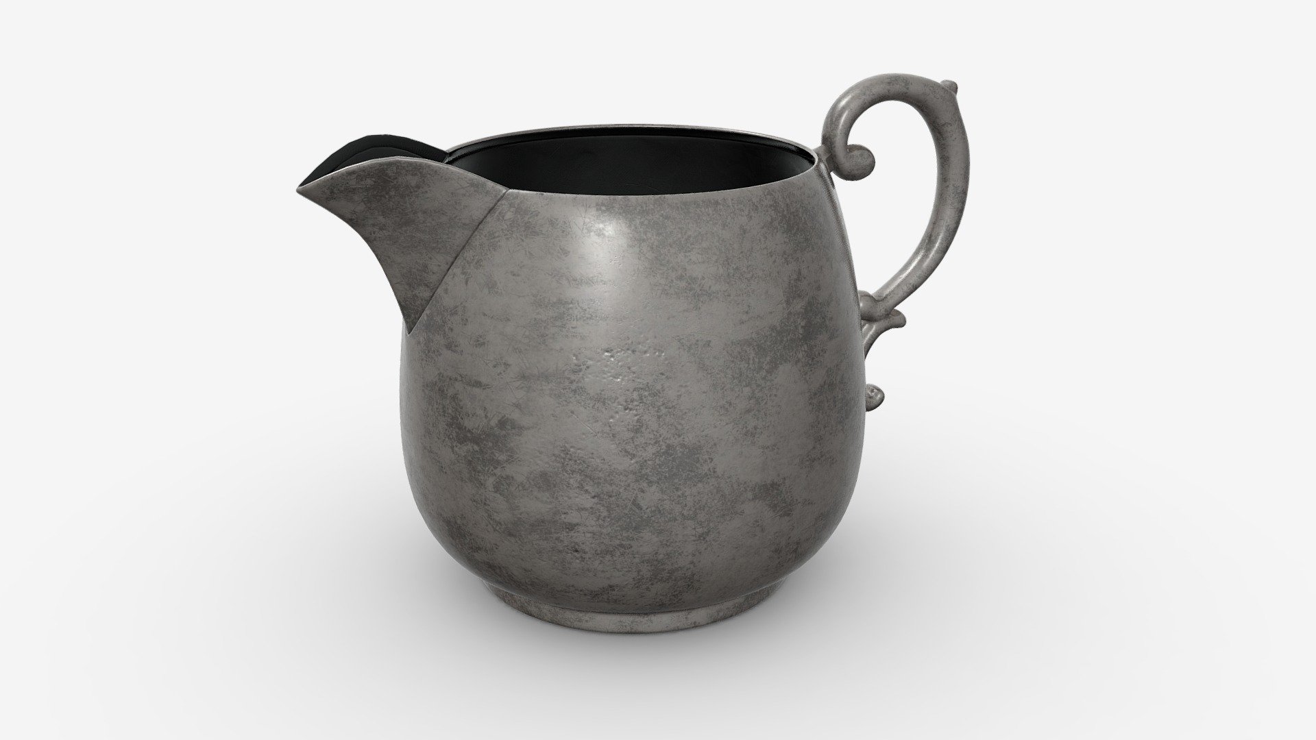 Old Metal Creamer 3d model