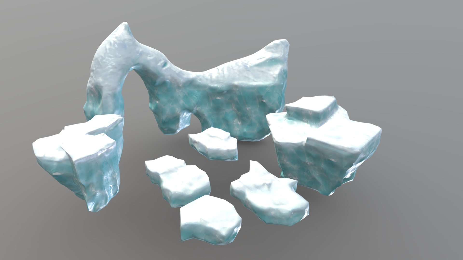 Ice Glacier 3d model