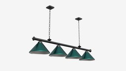 Billiard Hanging 4-light Fixture