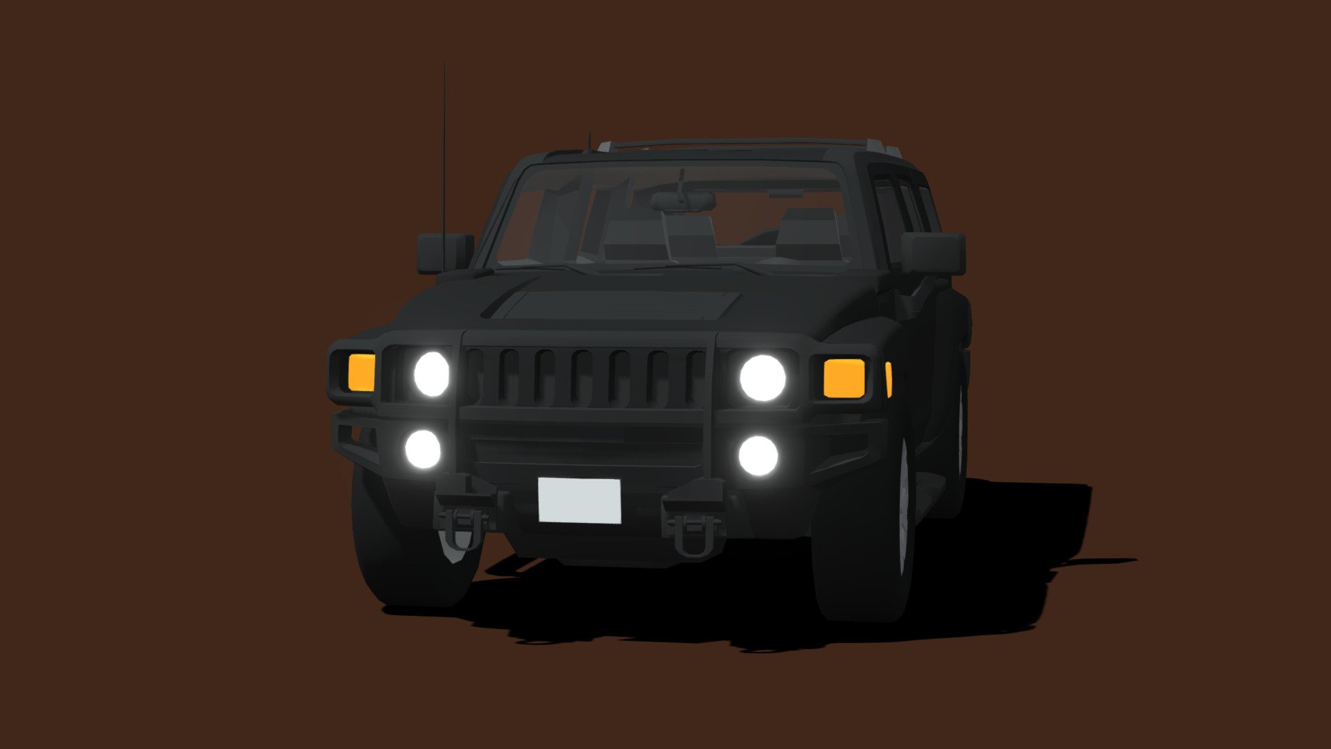 TOON Off Road : Hummer H3X 3d model