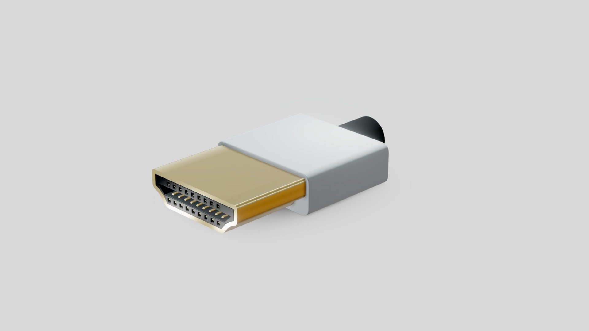 HDMI Connector Cable 3d model