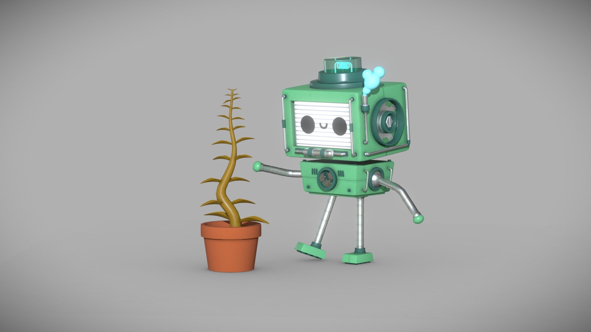 Cute Robot 3d model