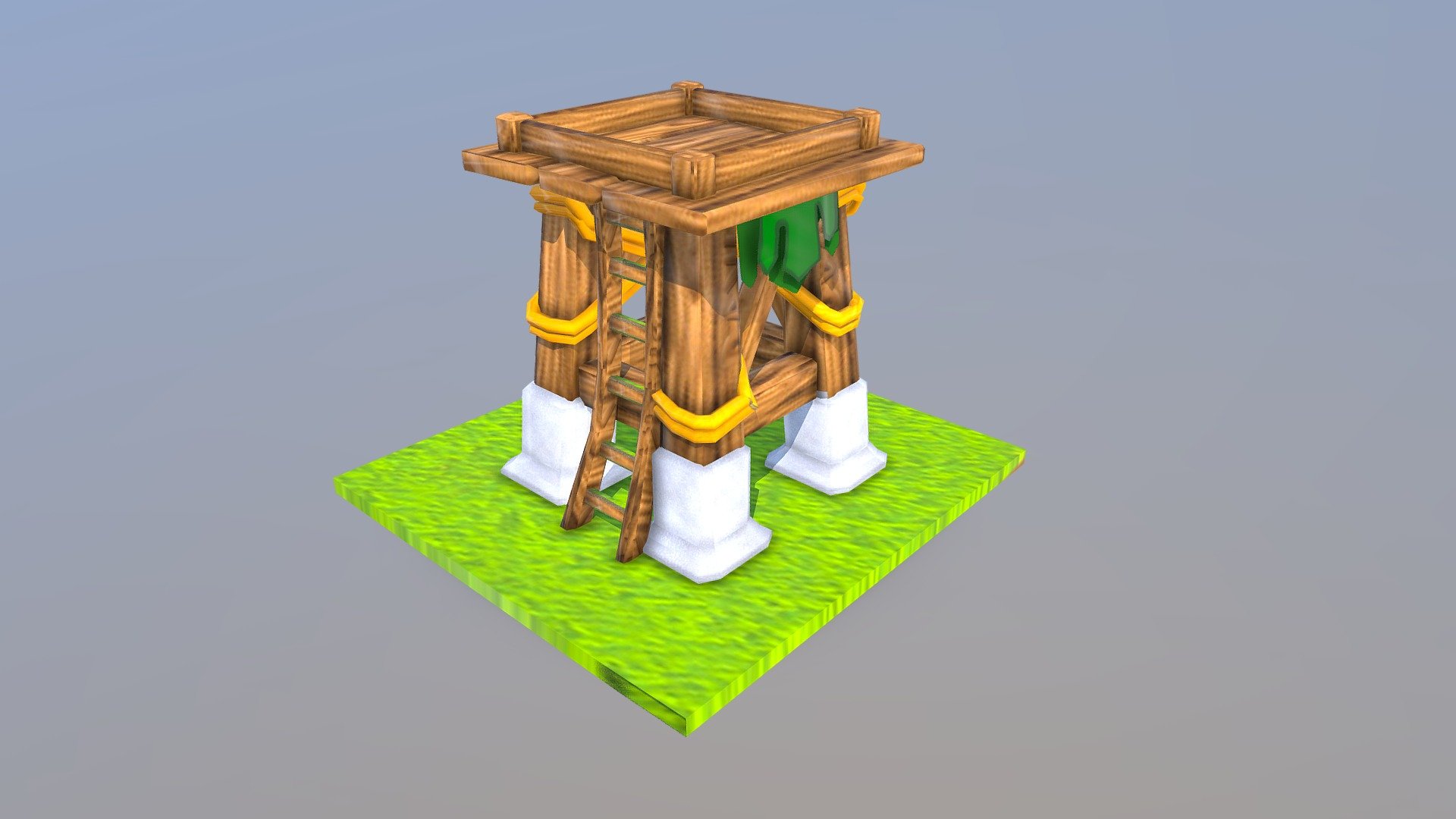 archer tower CLASH OF CLANS 3d model