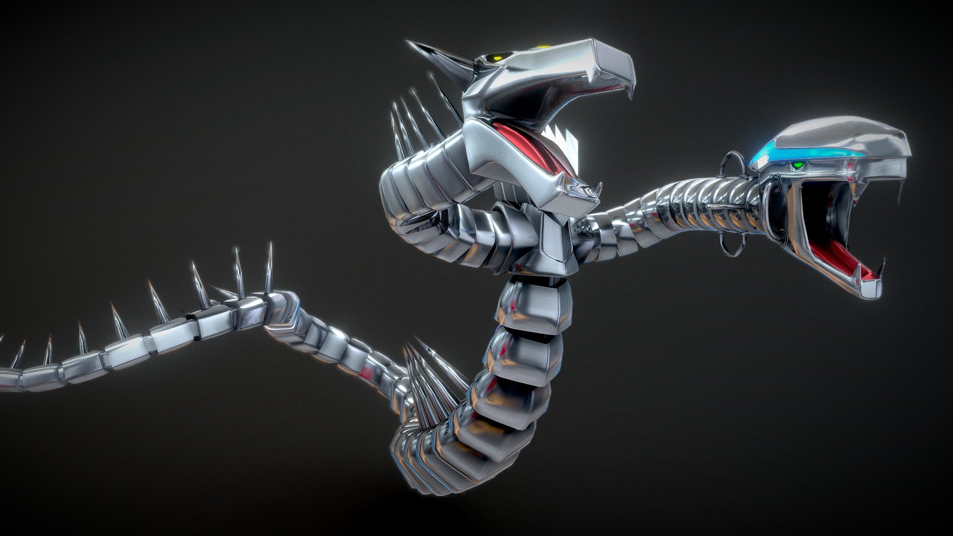 Cyber Twin Dragon (Yugioh) 3d model