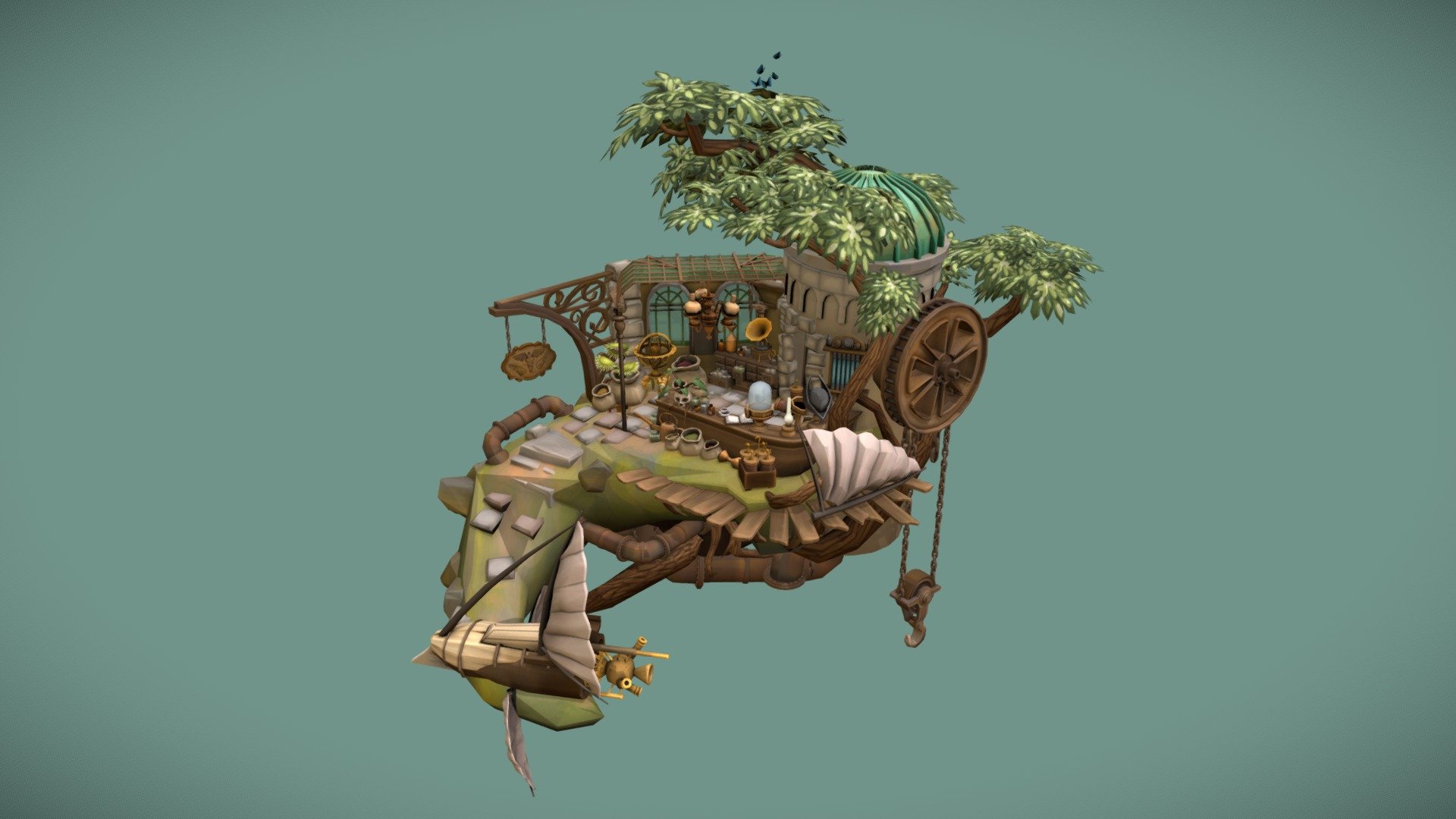 Apothecarys Island 3d model