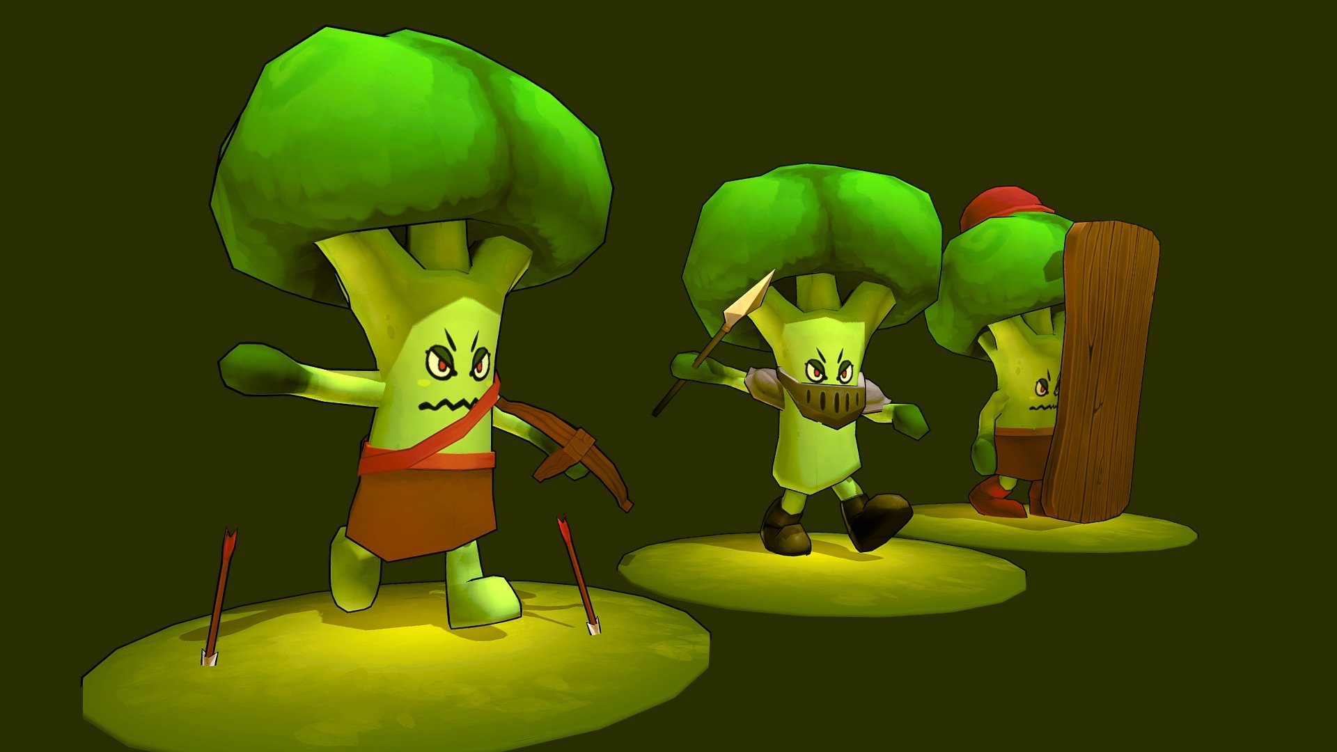 Broccoli bois 3d model