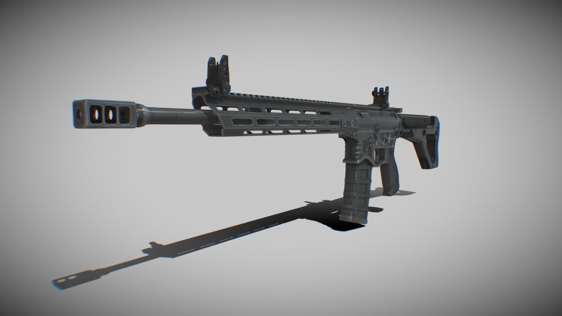 SAINT EDGE AR15 Assault Rifle 3d model