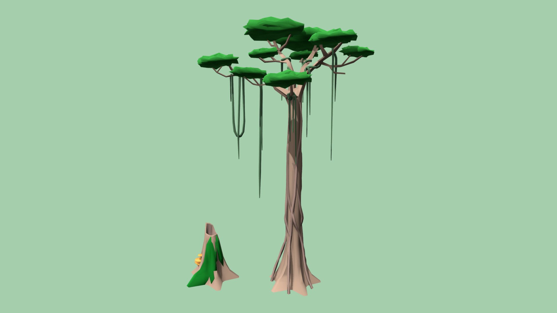 Poly Jungle 3d model