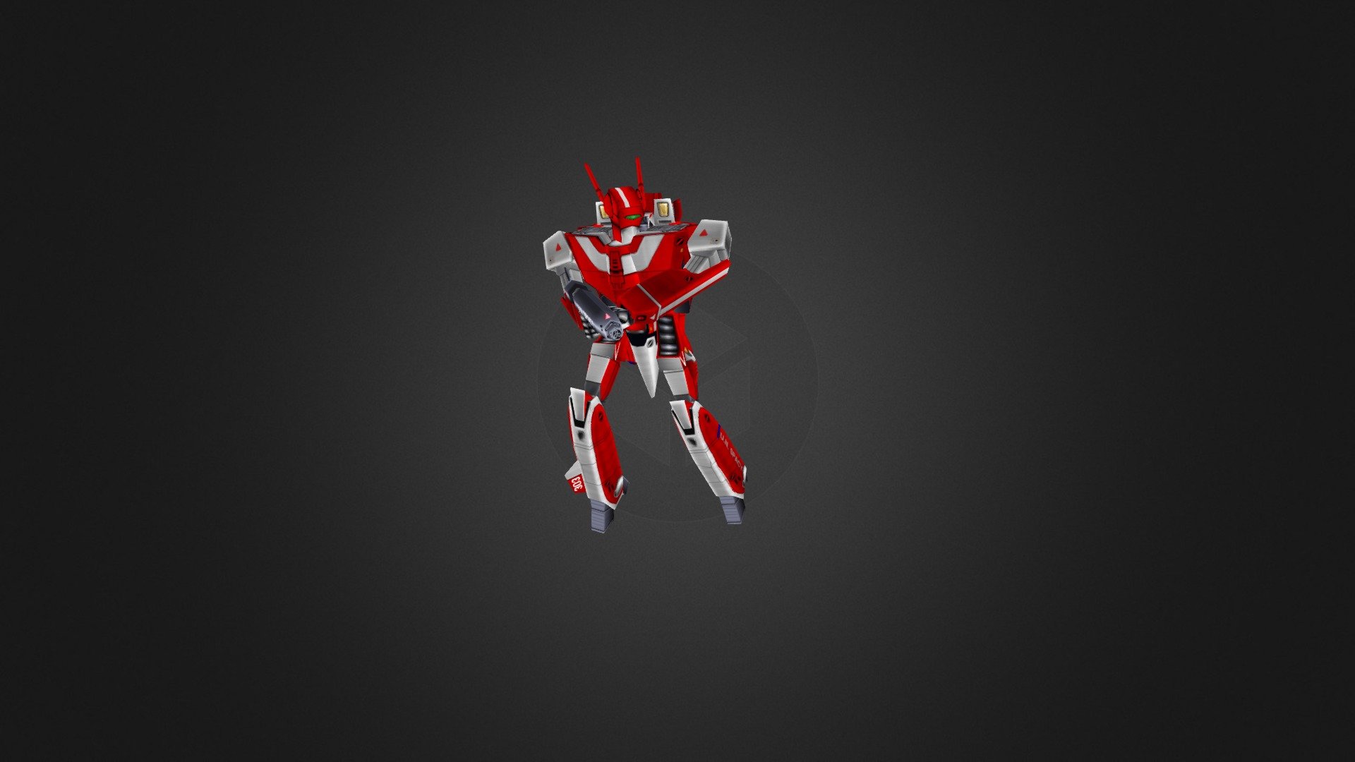 VF-1J "Milia" Valkyrie (Battroid) 3d model