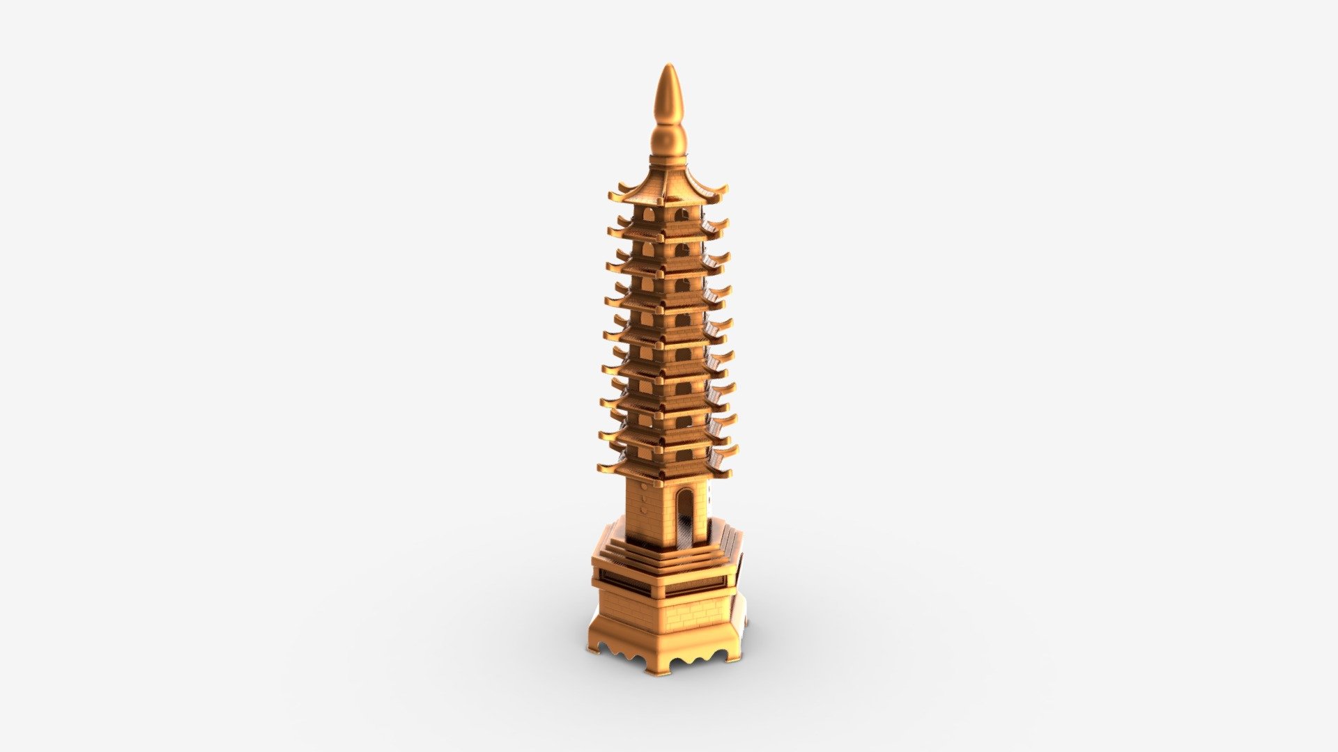 Wenchang Pagoda Tower 3d model