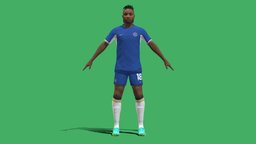 3D Rigged Christopher Nkunku Chelsea 2024