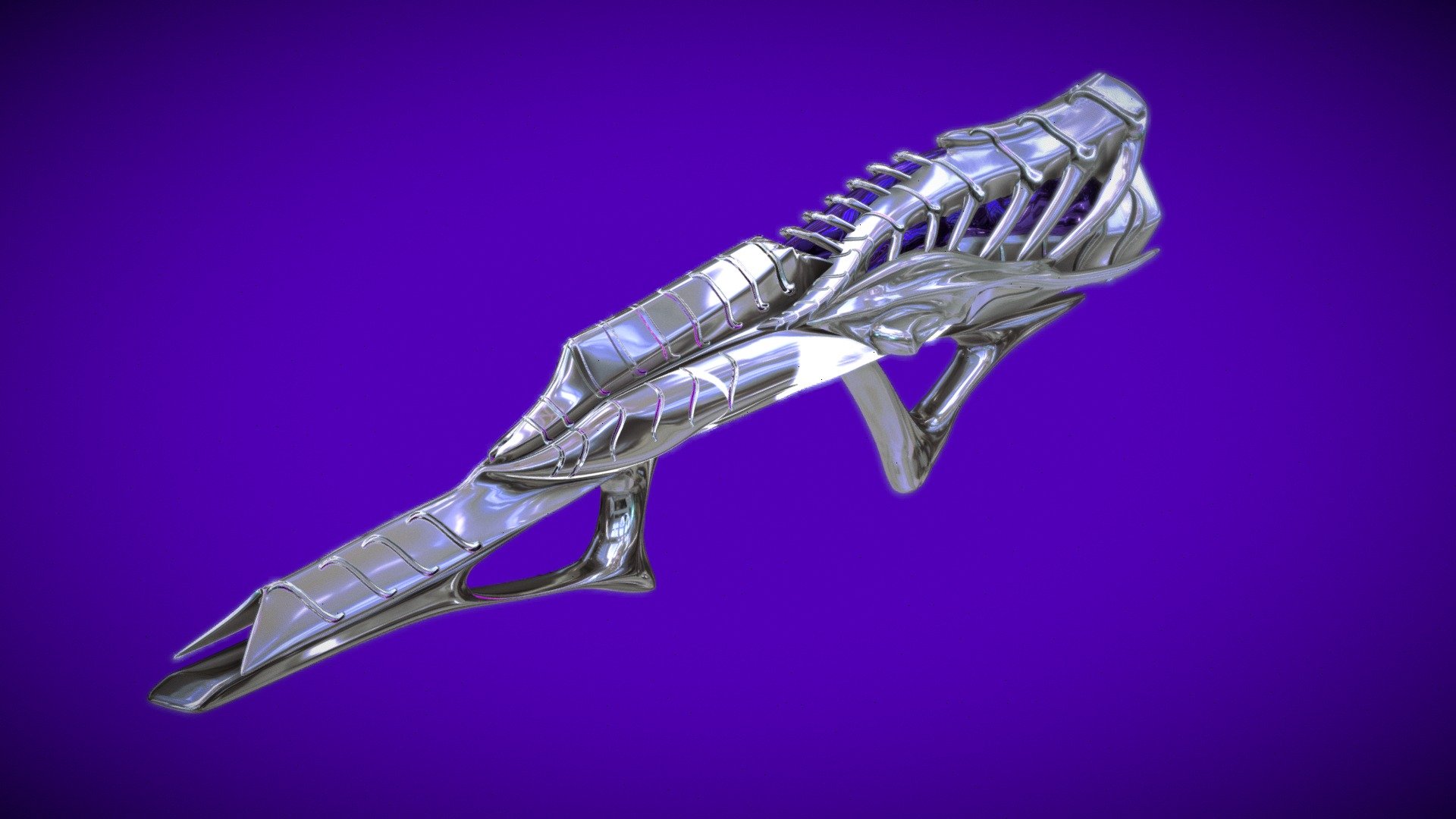 AlienWeapon 3d model