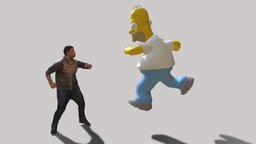 rida sidi ben ali vs homer the simpsons fight