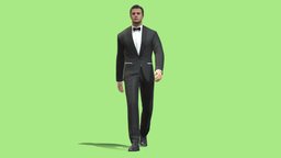 3D Rigged Man in suit