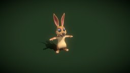 Cartoon Kangaroo 3D Model