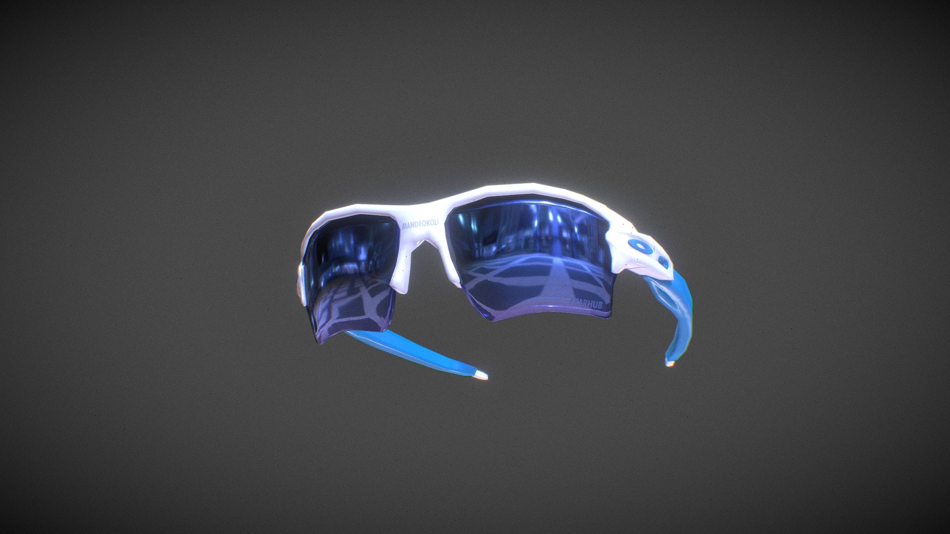 Oakley Flack Glasses 3d model