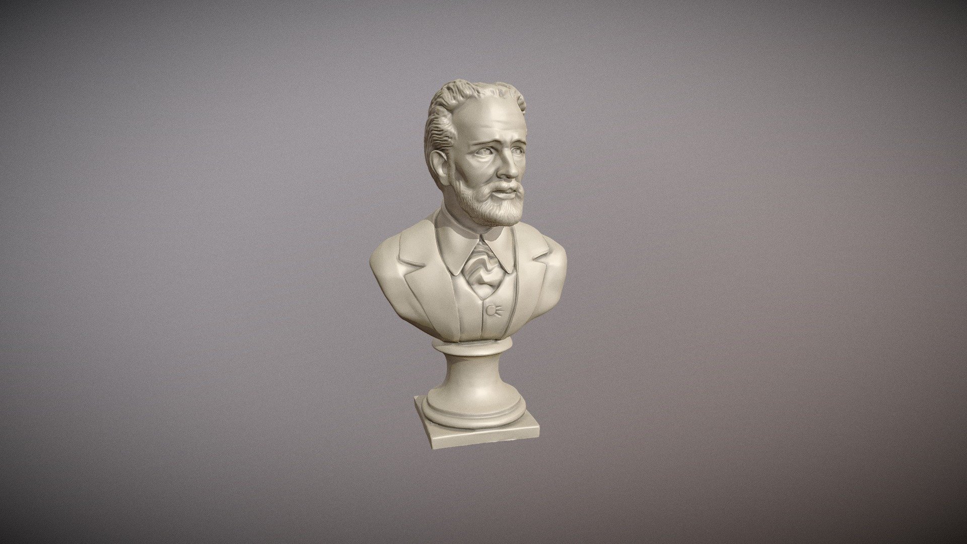 Bust of Tchaikovsky 3d model