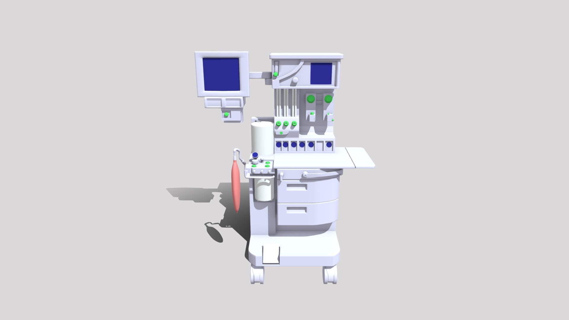 Anesthesia_Machine_FBX_Textures 3d model