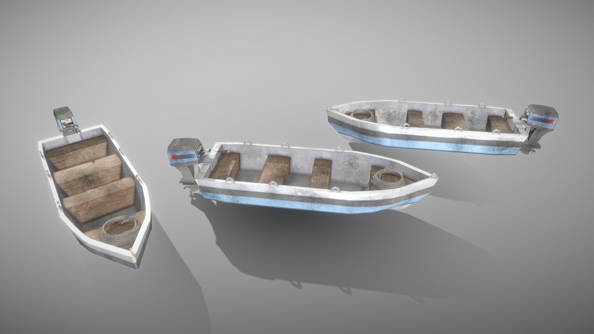 General Realistic Motor Boat 1 3d model