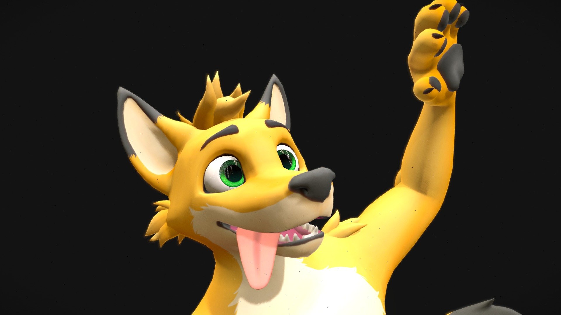 Lance the Fox 3d model