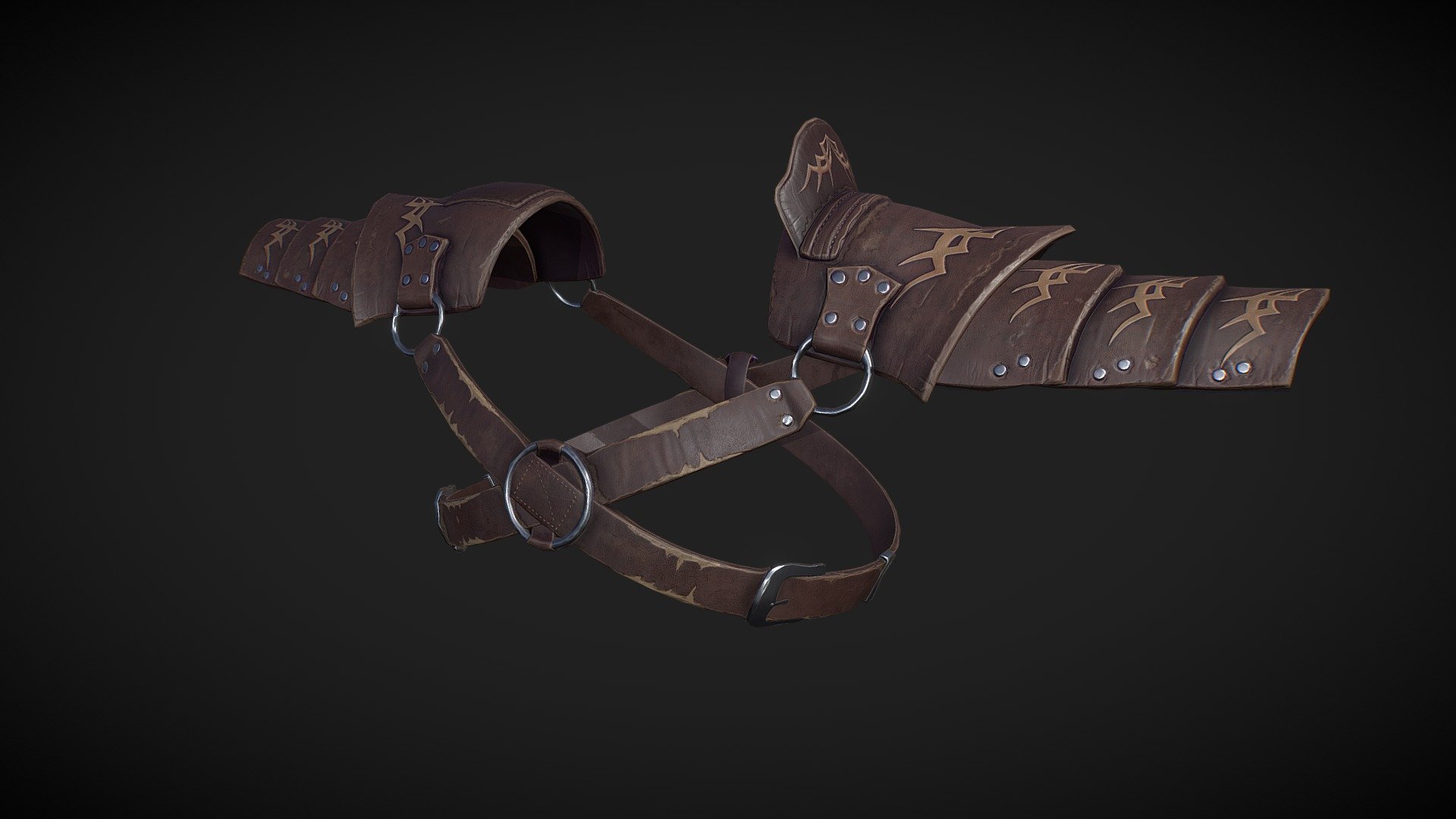 Leather Shoulders 3d model