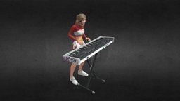 Girl Female Keyboard Player