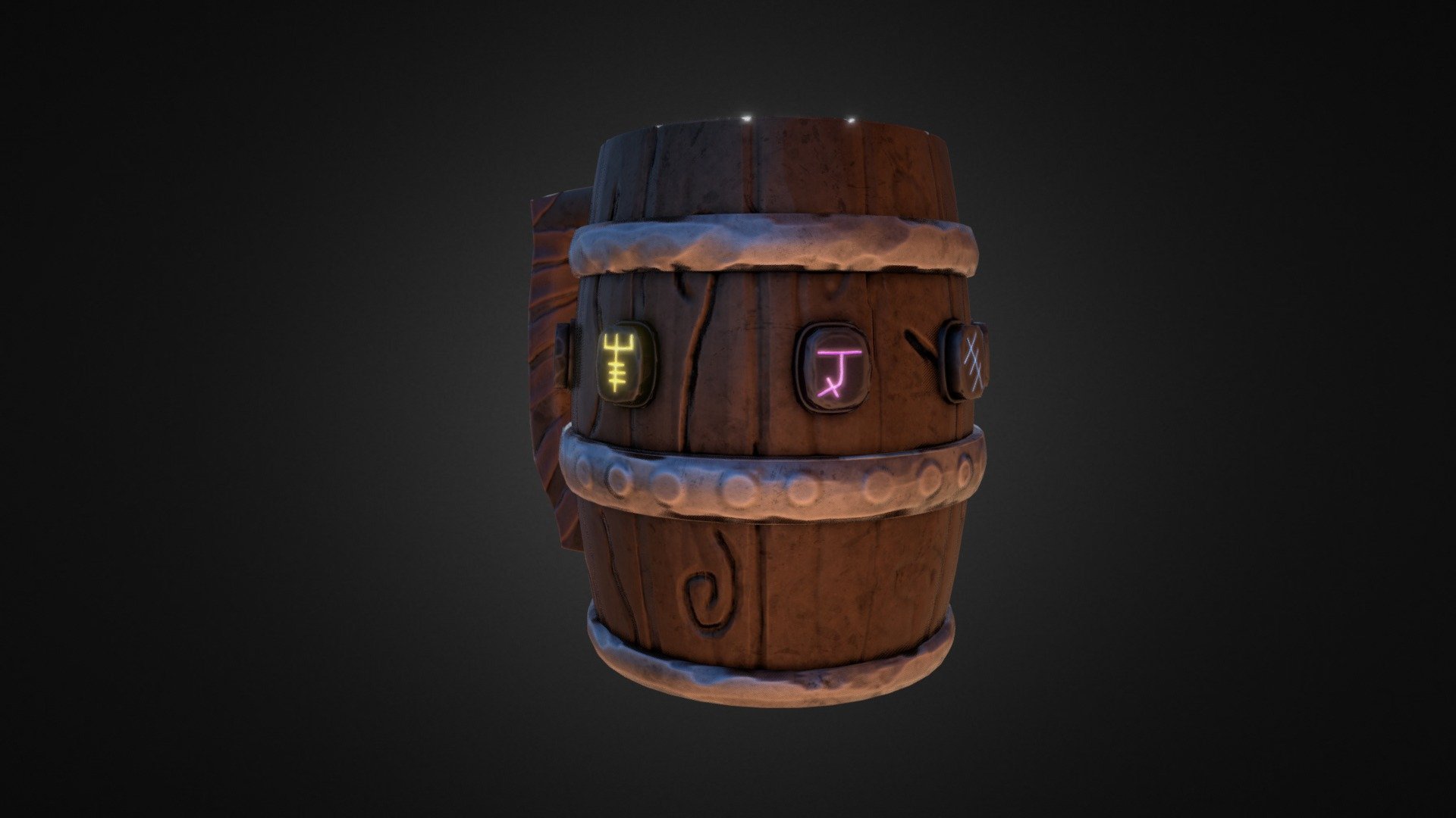 Magic viking mug 3d model