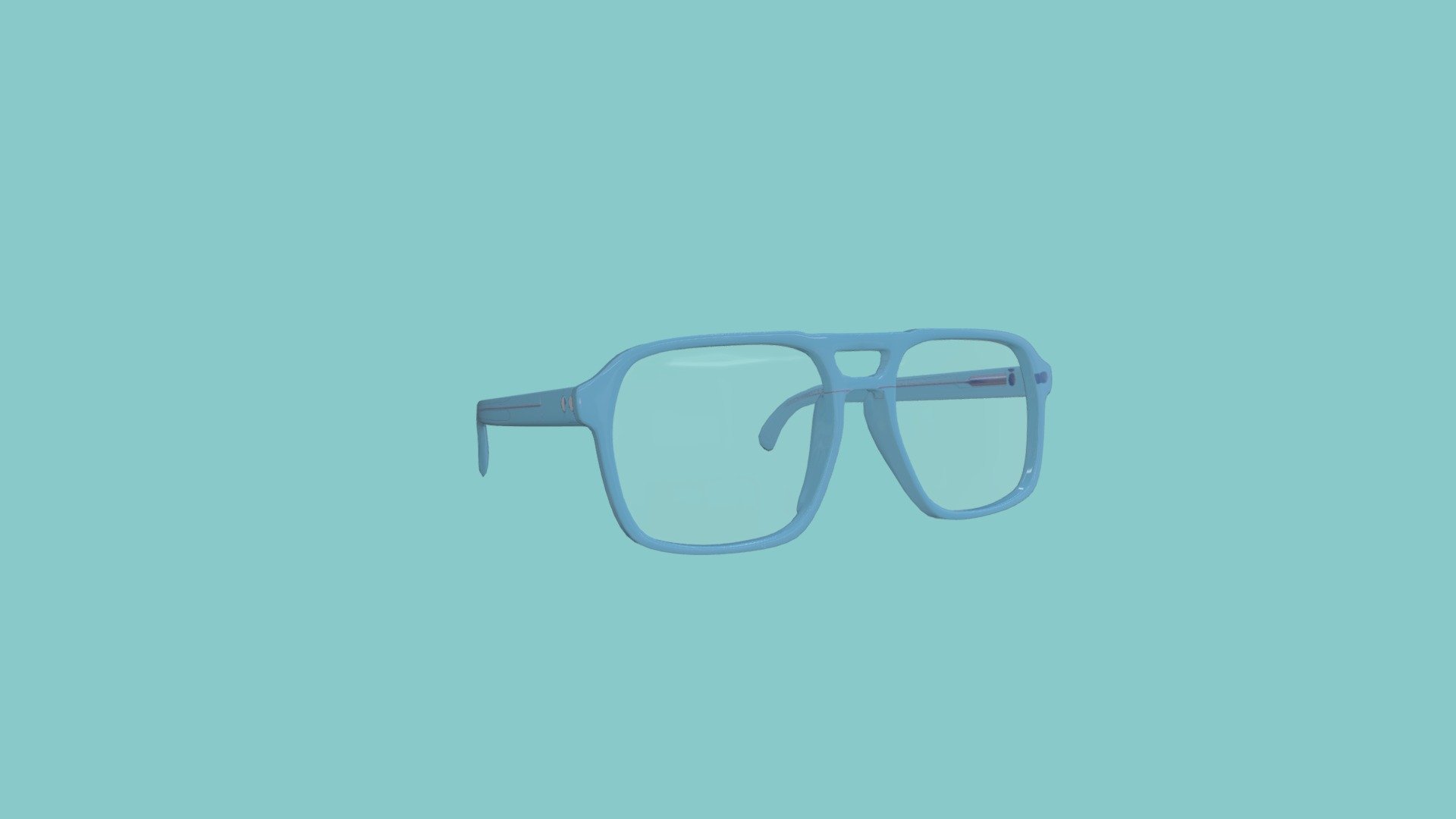 Eye glasses transparent 3d model