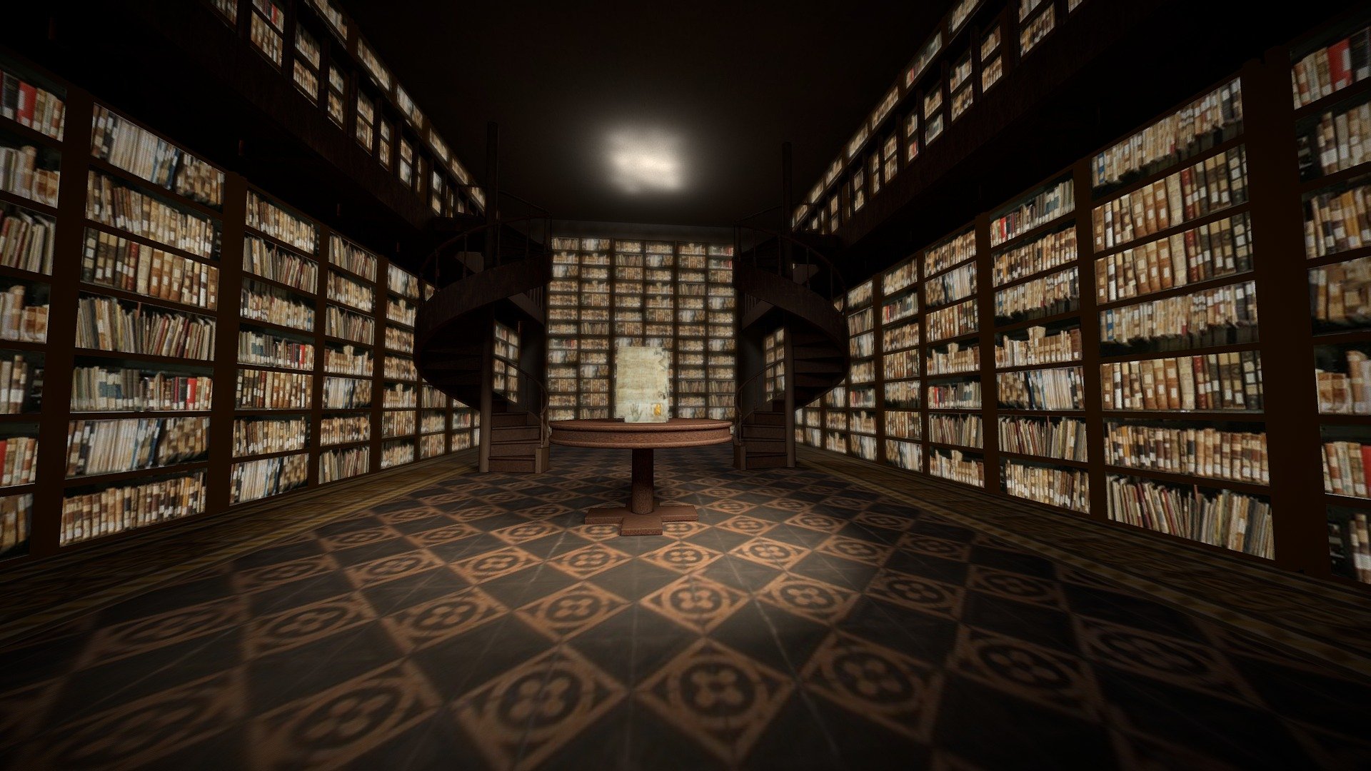 St Catherine Library 3d model