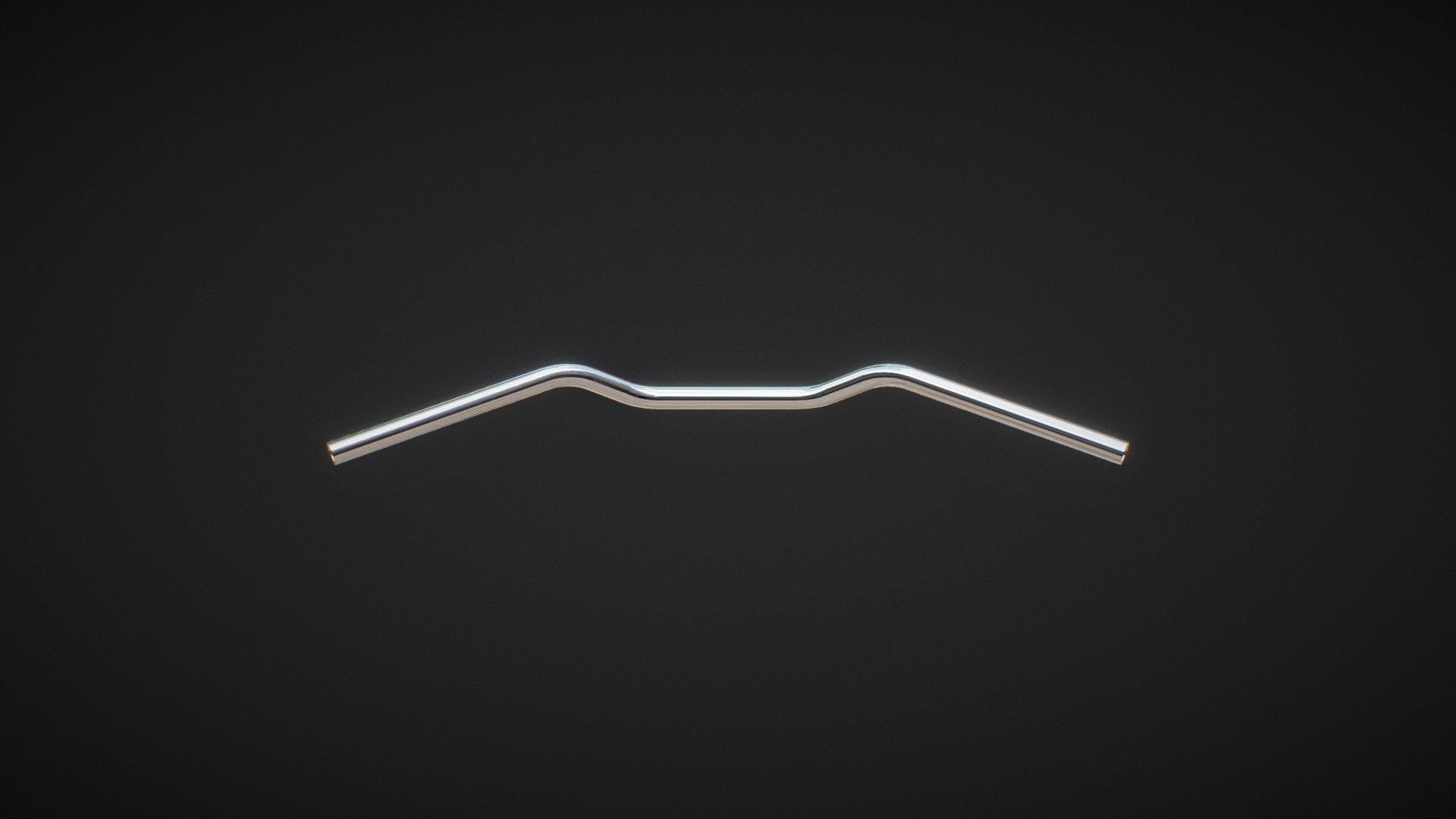 Bates Tustin chrome with dimples 3d model