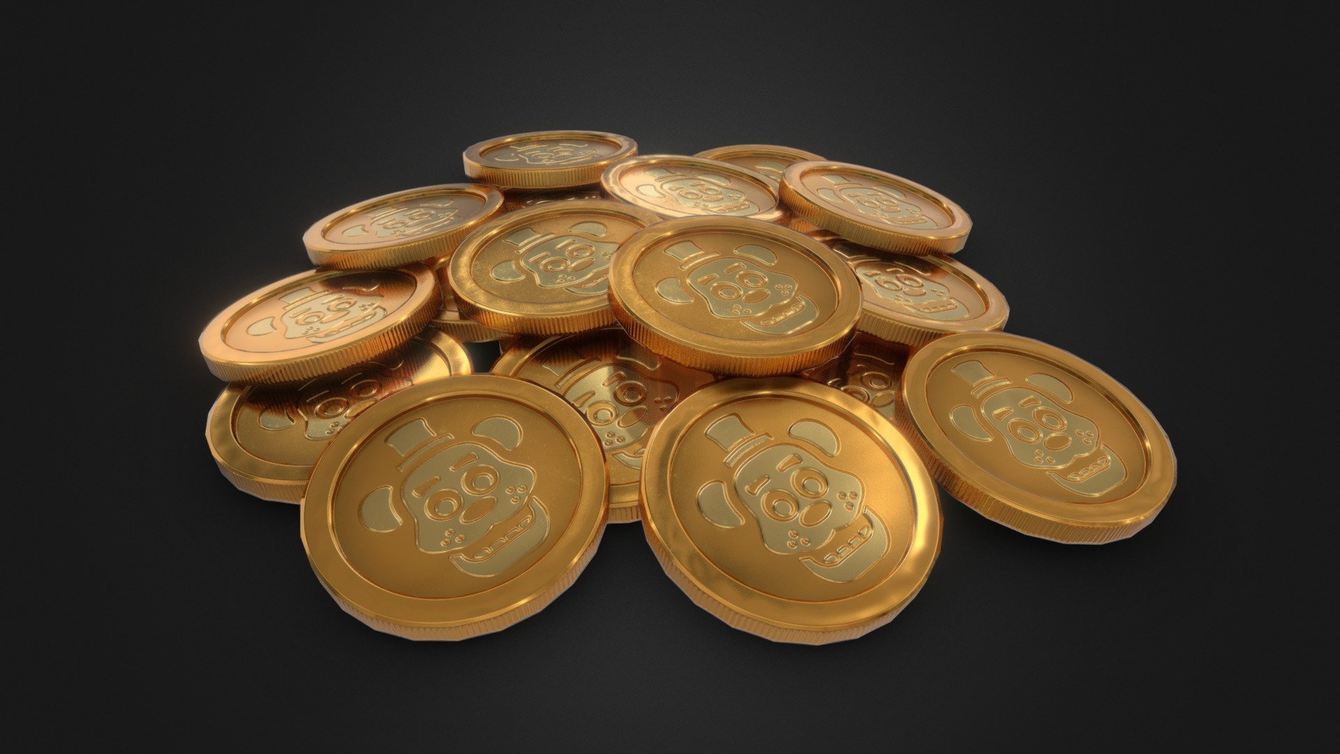 Small Pile-O Faz Coins 3d model