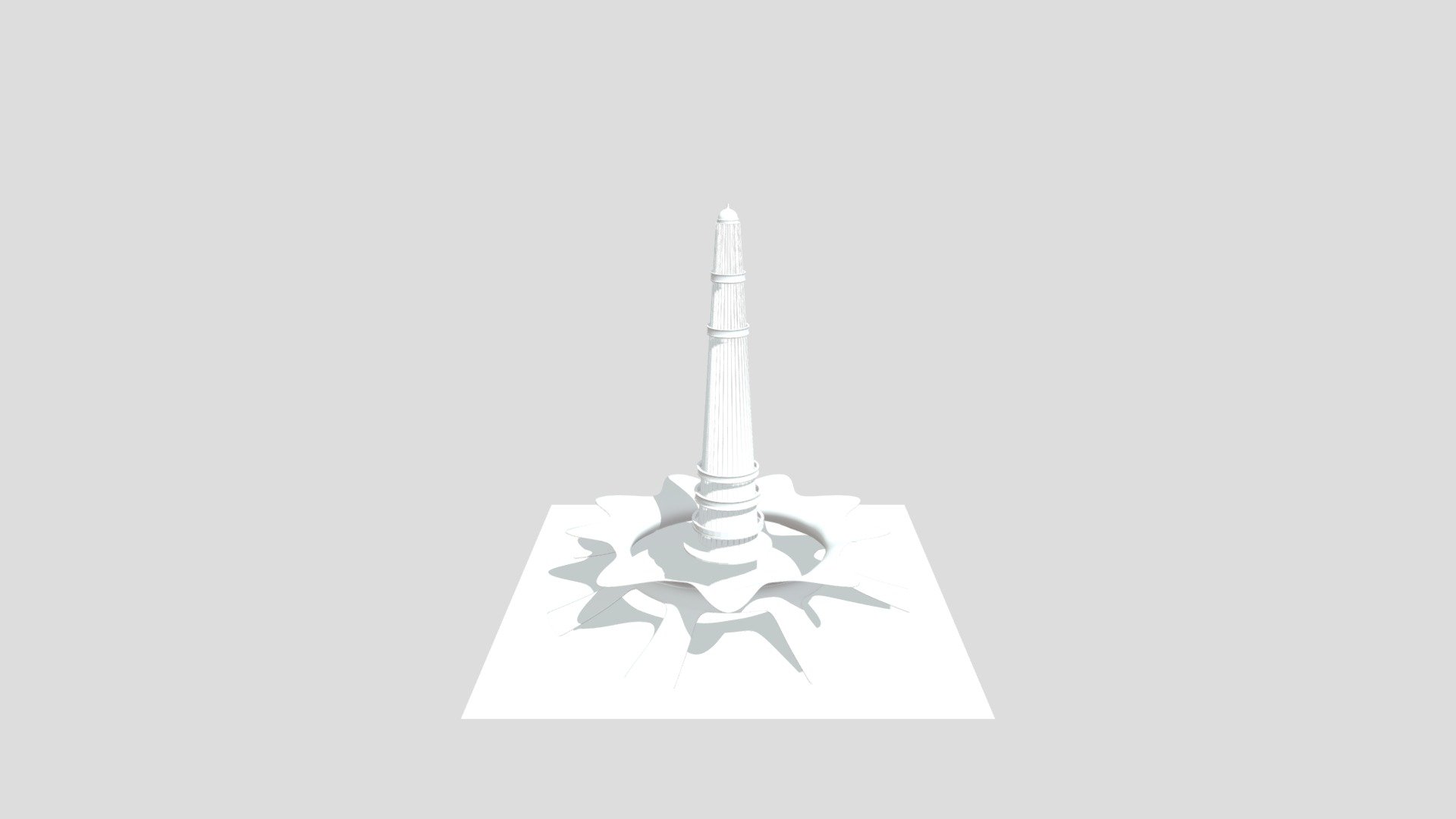 Minar E Pakistan New 3d model